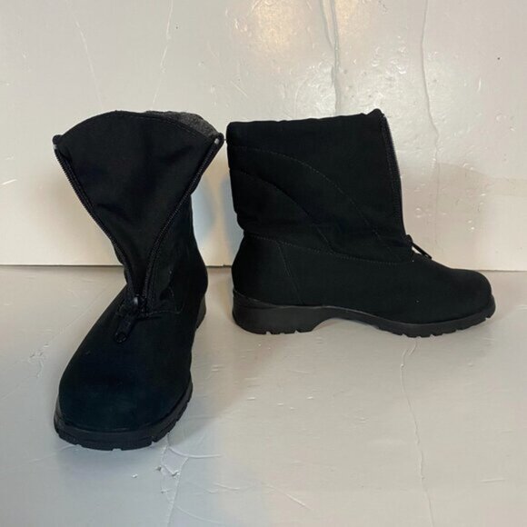 Toe Warmers Black Women’s Waterproof Alyssa Winter Boots Size 7.5 W - Picture 3 of 13
